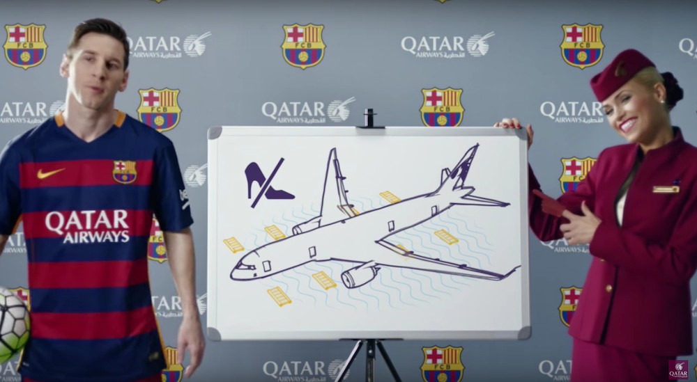 بارسلونا و هواپیمایی قطر