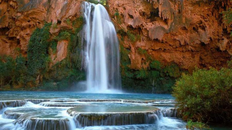 آبشار هاواسو در گرند کانیون ، آریزونا ‏