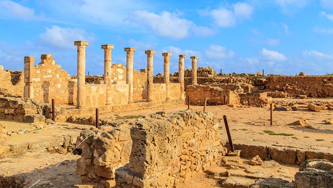 cyprus paphos agora ruins