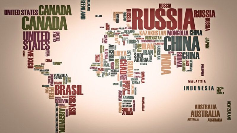world map