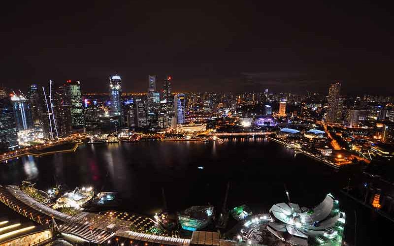 چشم انداز شب سنگاپور