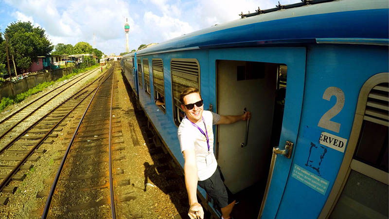 قطار سواری در سریلانکا