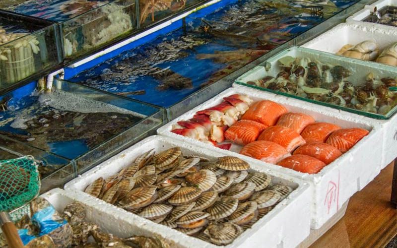 غذاهای دریایی پاساژ چین