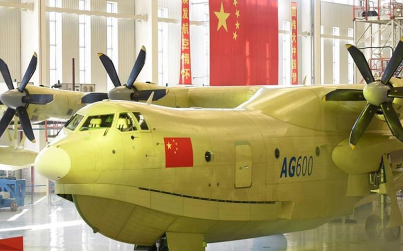 بزرگترین هواپیمای آبی خاکی جهان در چین