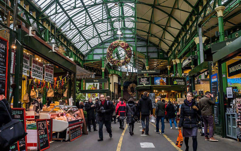 بازار بروژ (Borough market)، لندن، انگلستان