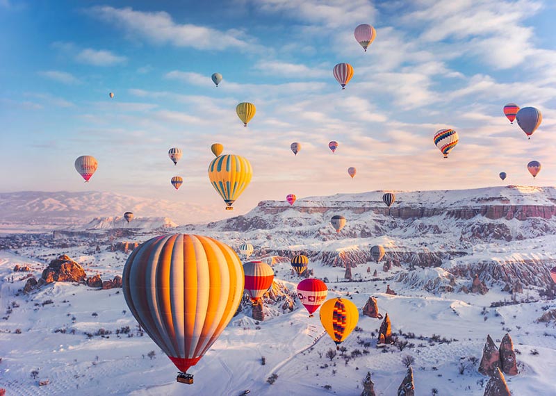 بالن سواری کاپادوکیا در زمستان