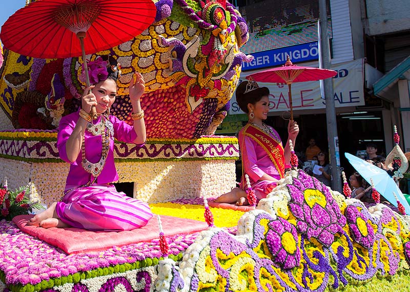 جشن ها و فستیوال های تایلند | فسستیوال گل