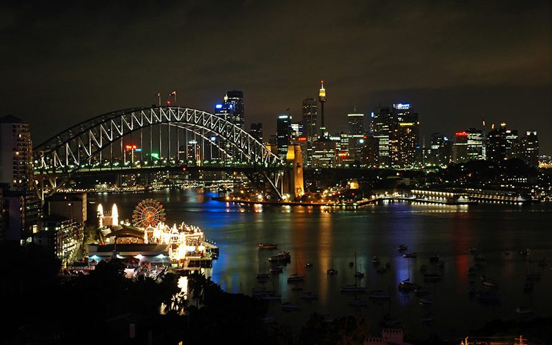 سیدنی در شب
