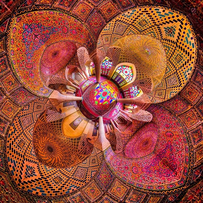 نمای مسجد نصیر الملک از بالا نمای مسجد نصیر الملک از بالا