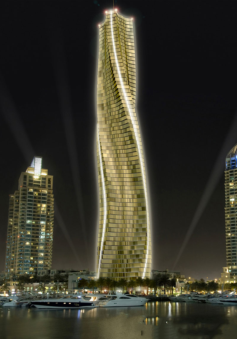 برج چرخان دبی