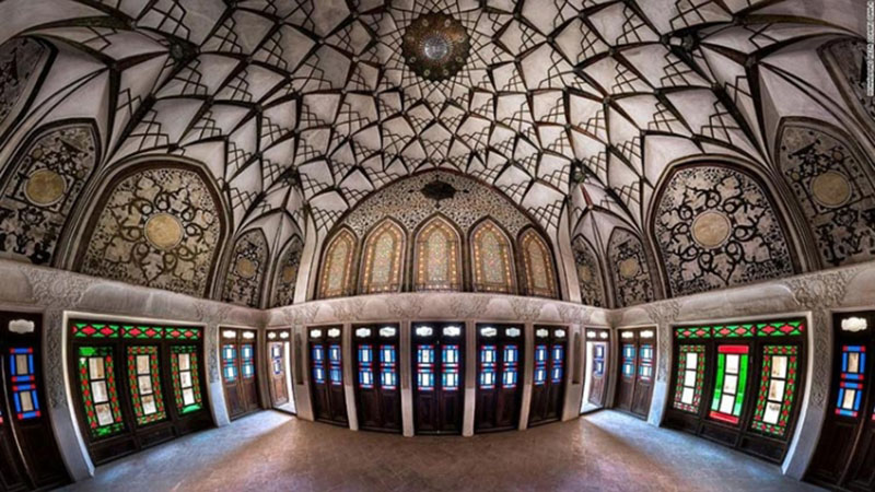 نمایی از خانه طباطبایی کاشان نمایی از خانه طباطبایی کاشان