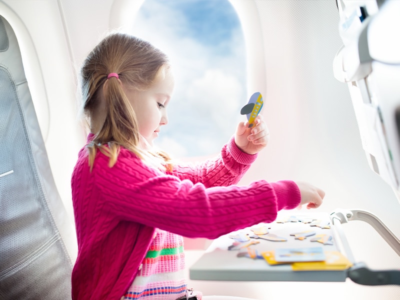 پازل و بازی های کارتی در هواپیما برای کودکان - الی گشت