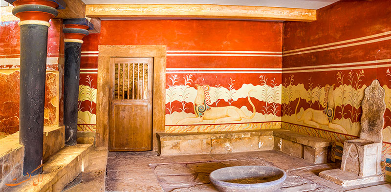 اتاق پادشاهی کاخ کنوسوس یونان