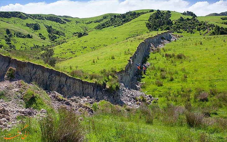 دیوار صخره ای دشت نیوزلند