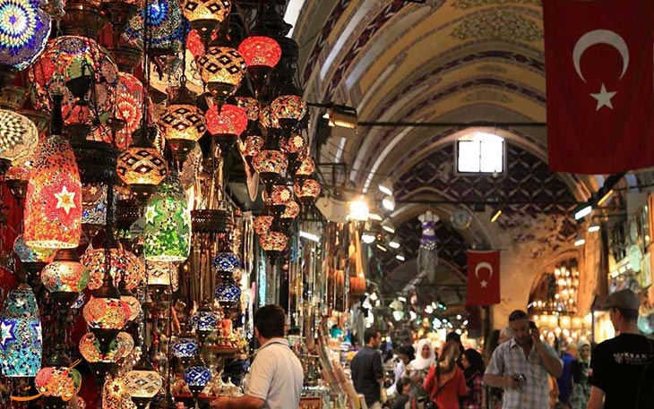 نمایی دیدنی از بازار استانبول