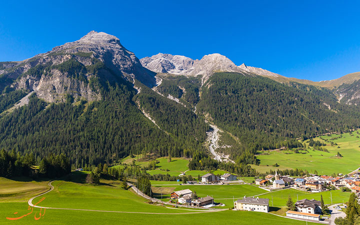 روستای برگون در سوئیس