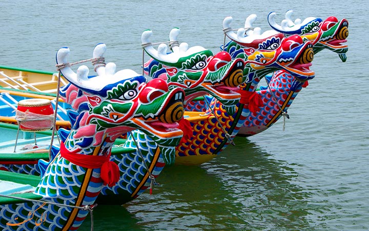 قایق های جشنواره قایق اژدها