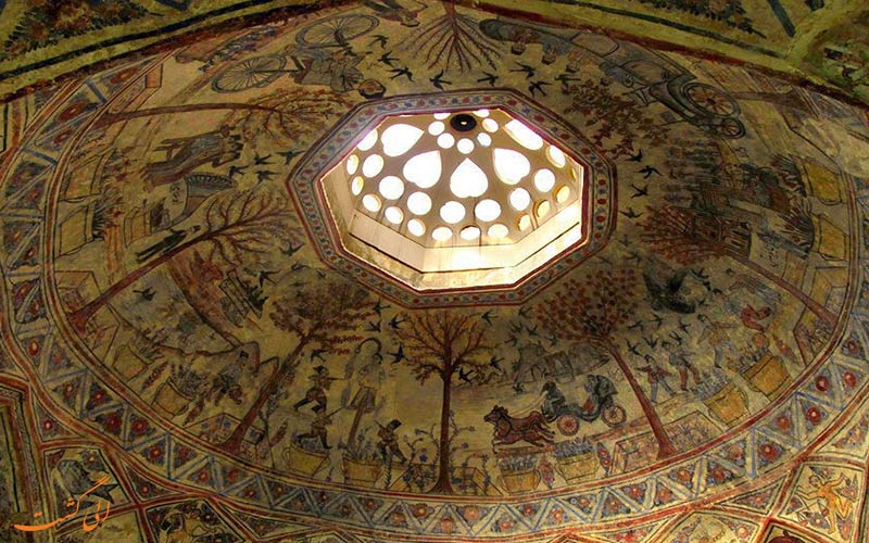 سقف حمام حمام مهدی قلی بیک سقف حمام حمام مهدی قلی بیک