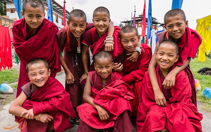 کودکان خوشحال بوتان