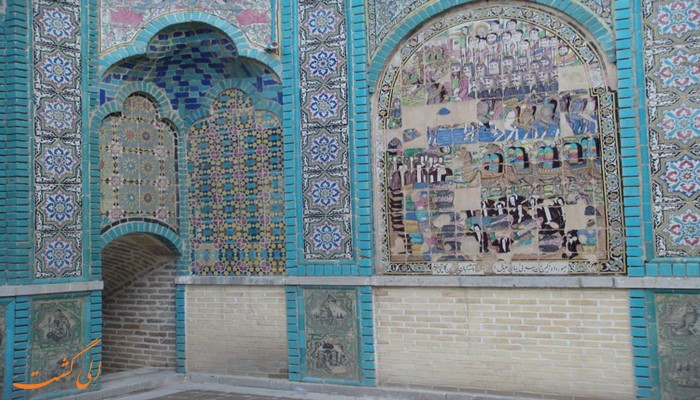 کاشیکاری تکیه ی معاون الملک کاشیکاری تکیه ی معاون الملک