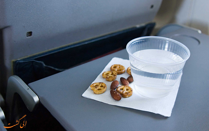 میز غذای هواپیما