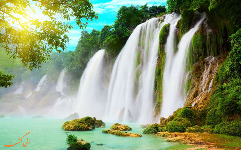 آبشارهای بن گیوک در مرز ویتنام چین