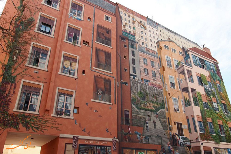 نقاشی های دیواری شهر لیون در فرانسه