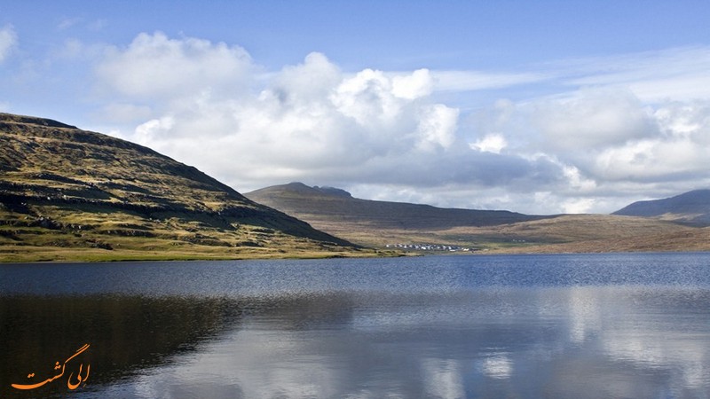دریاچه Sørvágsvatn در جزایر فارو