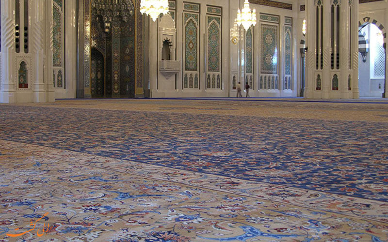 فرش ایرانی در مسجد سلطان قابوس عمان