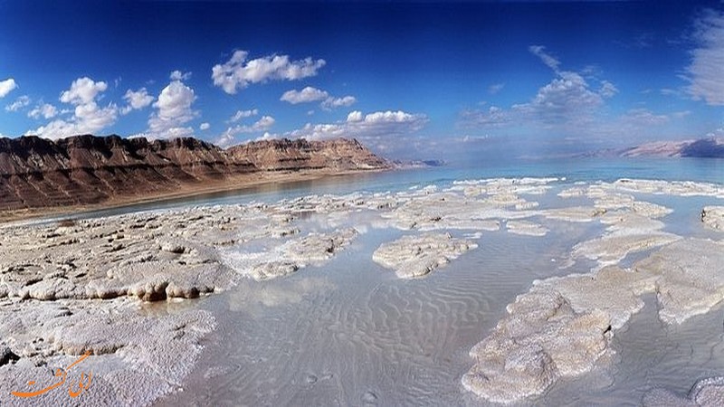 عکس اشکال نمکی دریای مرده