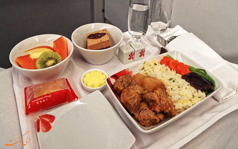 طعم متفاوت غذاهای موجود در هواپیما