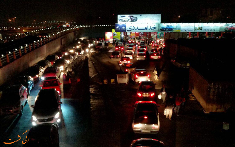 ترافیک تهران بعد از زمین لرزه 20 آذر