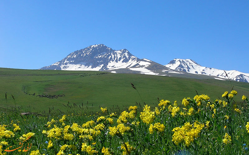نمایی از قله آراگاتس ارمنستان