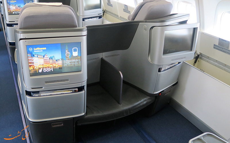 صفحه نمایش لمسی و مخصوص هر مسافر در هواپیماهای لوفت هانزا