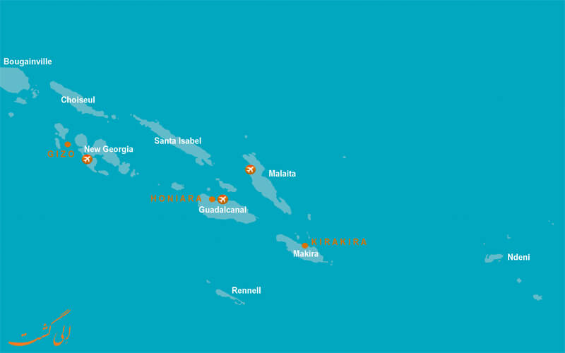 نقشه جزیره سلیمان