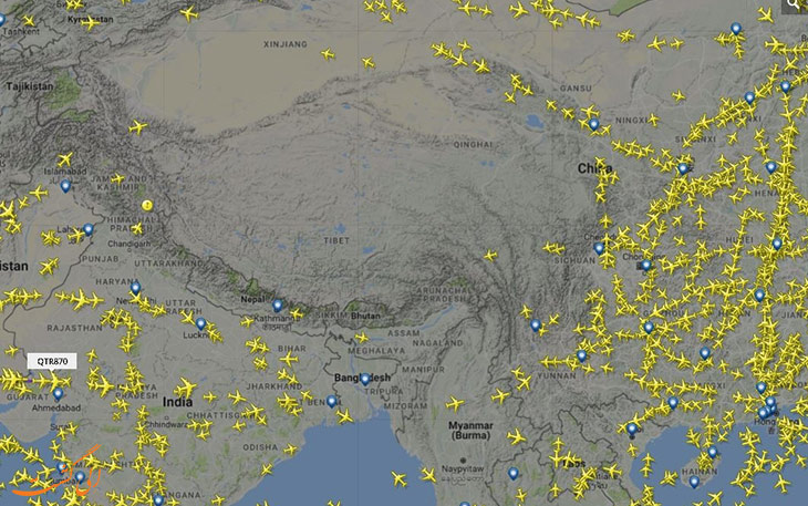 پرواز نکردن هواپیما در تبت