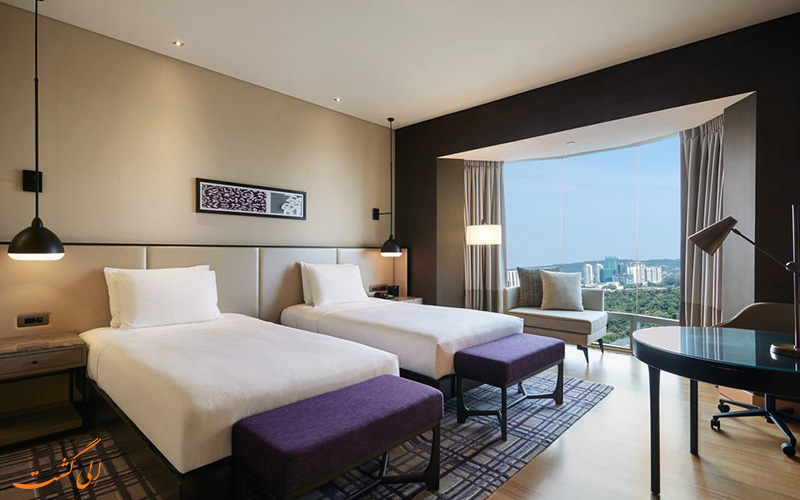 هتل هیلتون کوالالامپور | نمونه اتاق تویین