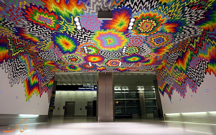 زیباترین آثار هنری فرودگاه میامی