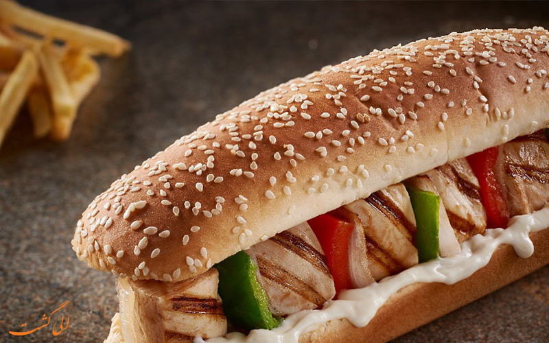 ساندویچ شیش تاووک ساندویچ شیش تاووک