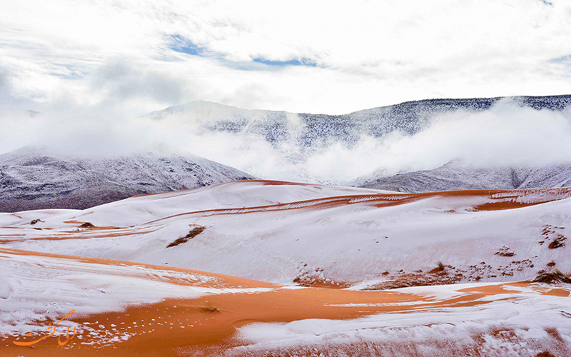 برف در صحرای ساهارا