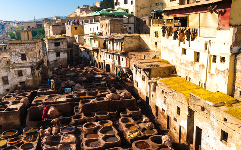 دباغ خانه های فاس مراکش