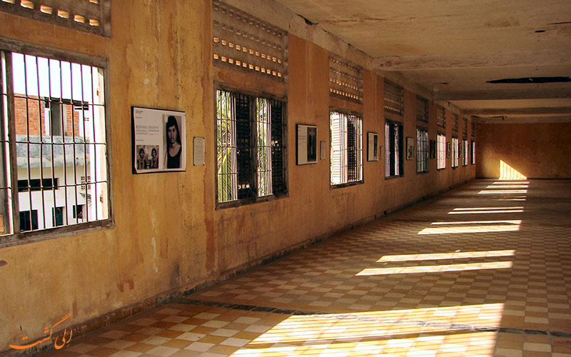 راهرویی در موزه نسل کشی کامبوج