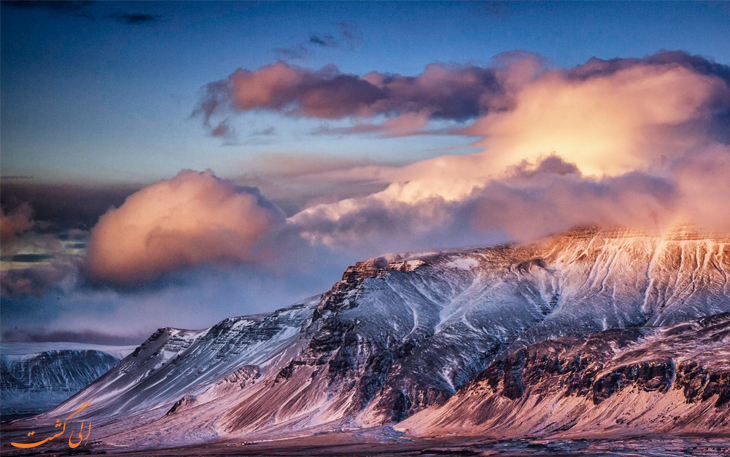 کوه های زیبای ایسلند