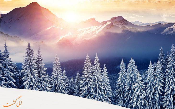 پارک ملی سوئیس در زمستان
