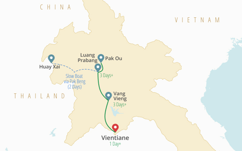 نکات سفر به کشور لائوس - مسیرها