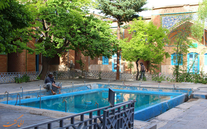 حیاط زیبای مسجد جامع سنندج حیاط زیبای مسجد جامع سنندج