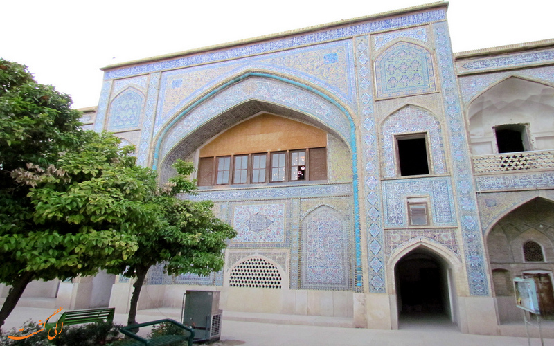 نمایی زیبا از مدرسه خان شیراز