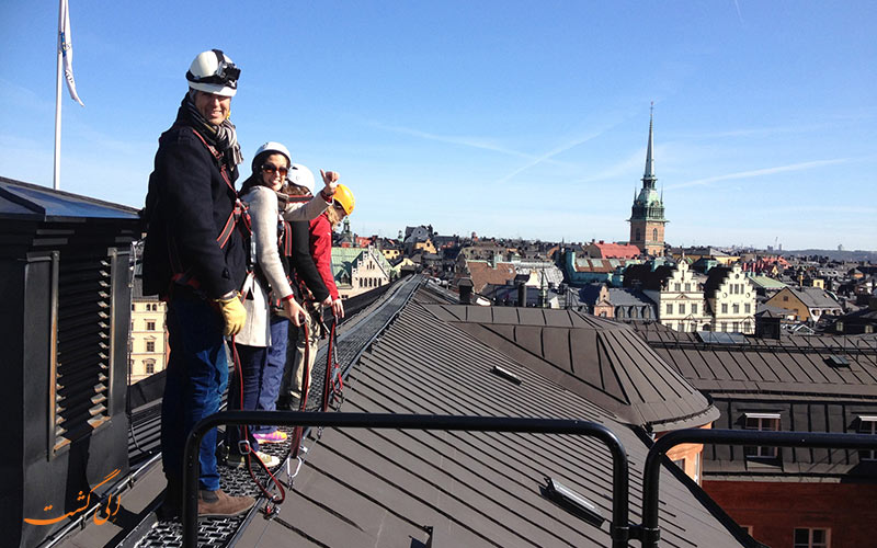 تفریحات استکهلم | پیاده روی روی سقف