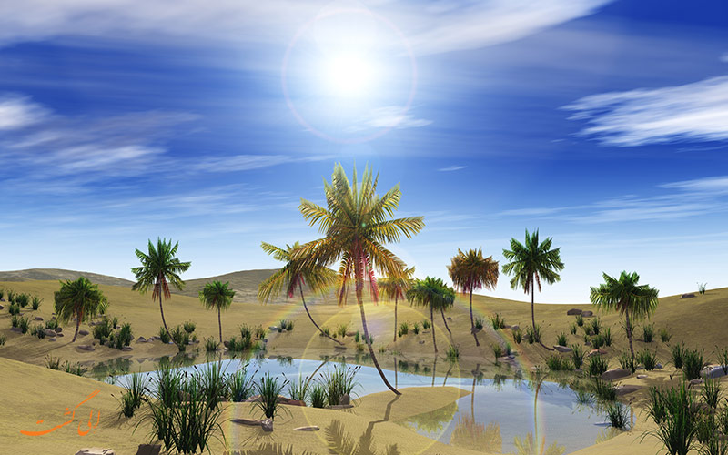 دریاچه در صحرای لیبی