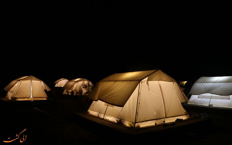 شب مانی در چادرهای متین آباد